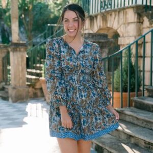 Clara The Label/Victoria Dunn Camelia Dress in Amber Glow